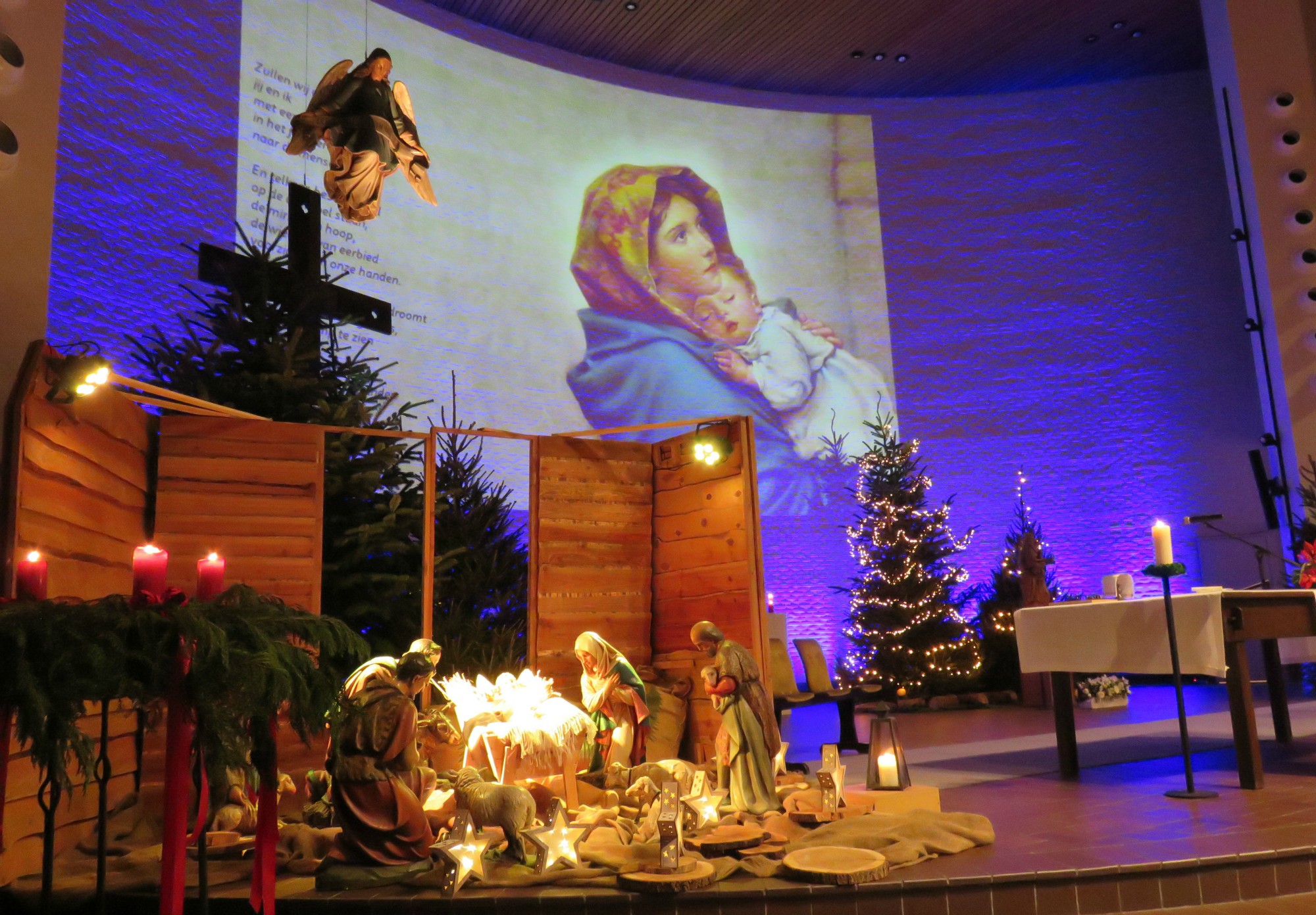 De kerststal van de Sint-Anna-ten-Drieënkerk